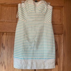 Lilly Pulitzer striped strapless dress